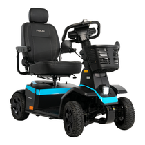 Pride Celebrity MFP 4 wheel mobility scooter, 226kg capacity, front three-quarter view