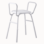 Shower Stool with armrests and height adjustable legs